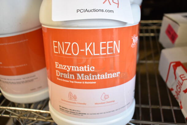4 BRAND NEW SCRATCH AND DENT! Enzo-Kleen Enzymatic Drain Maintainer Jugs. 4 Times Your Bid! - Image 4 of 5