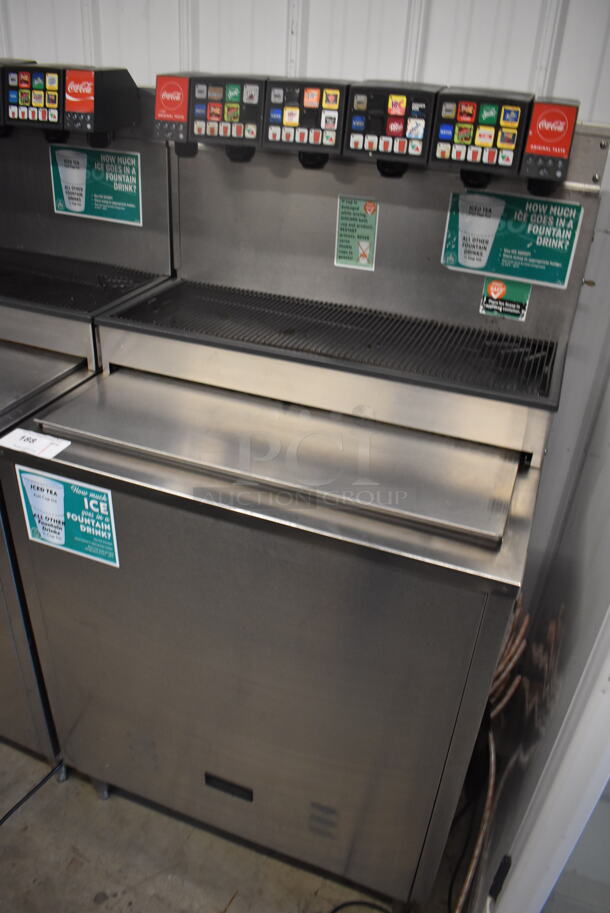 Stainless Steel Commercial 5 Head Carbonated Beverage Machine on Ice Bin. 30x25x56 - Image 3 of 5