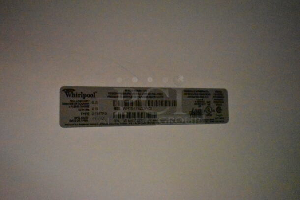 Whirlpool WRT511SZDW00 Metal Cooler Freezer Combo. 115 Volts, 1 Phase. Tested and Powers On But Does Not Get Cold - Image 6 of 6