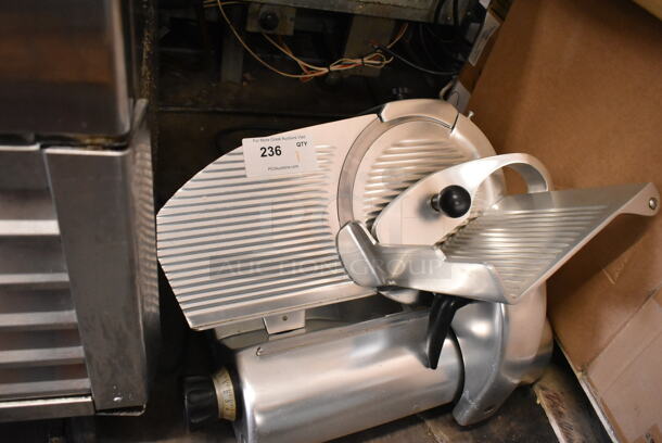 Stainless Steel Commercial Countertop Meat Slicer w/ Blade Sharpener. 115 Volts, 1 Phase. Tested and Does Not Power On - Image 3 of 9