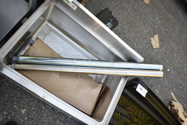 BRAND NEW SCRATCH AND DENT! Regency 600IB1824CP 18" x 24" Underbar Ice Bin with 7 Circuit Post-Mix Cold Plate and Bottle Holders - 51 lb. - Image 4 of 6