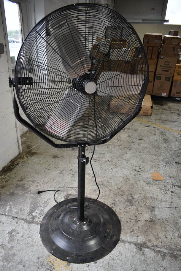 SFSC1-750S Black Metal Floor Style Fan. 120 Volts, 1 Phase. Tested and Working! - Image 1 of 4