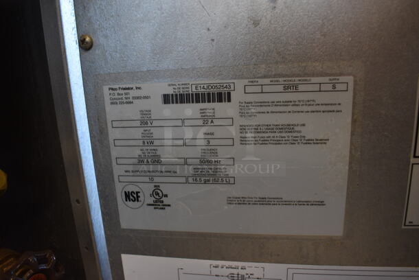 2014 Pitco Frialator Model SRTE Stainless Steel Commercial Electric Powered Rethermalizer on Commercial Casters. 208 Volts, 3 Phase. 16x36x46 - Image 7 of 7