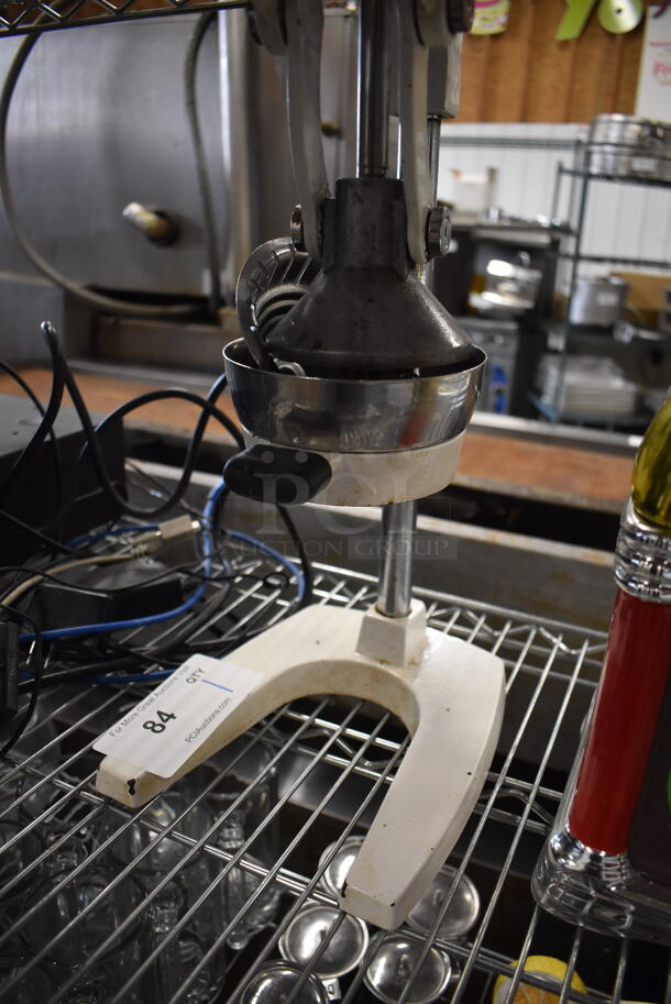 Metal Countertop Manual Juicer. 7x16x17 - Image 2 of 3