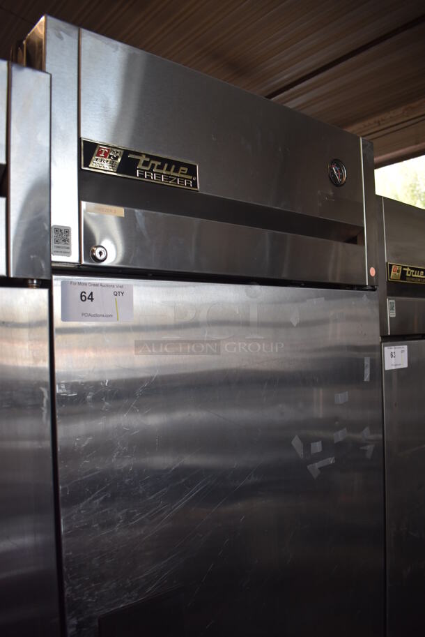 2011 True TG1F-1S ENERGY STAR Stainless Steel Commercial Single Door Reach In Freezer w/ Poly Coated Racks on Commercial Casters. 115 Volts, 1 Phase. Tested and Powers On But Does Not Get Cold - Image 2 of 6