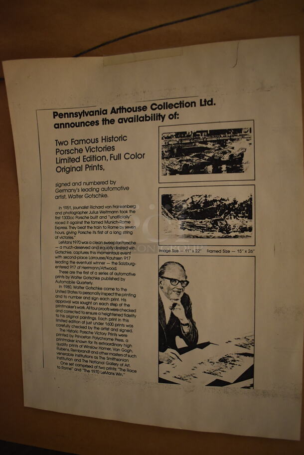 Framed Picture of Racing in the Rain. - Image 8 of 8