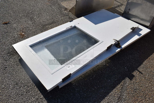 2 Doors w/ Hinges and View Through Window. 36x4x83. 2 Times Your Bid! - Image 2 of 3