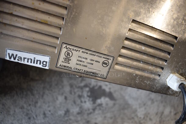 Adcraft Model RDFW-1200NP Stainless Steel Commercial Countertop Food Warmer. 120 Volts, 1 Phase. 14.5x23x9. Tested and Working! - Image 4 of 4
