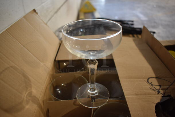23 BRAND NEW IN BOX! Libbey 601602 Champagne Glasses. 4x4x6. 23 Times Your Bid!