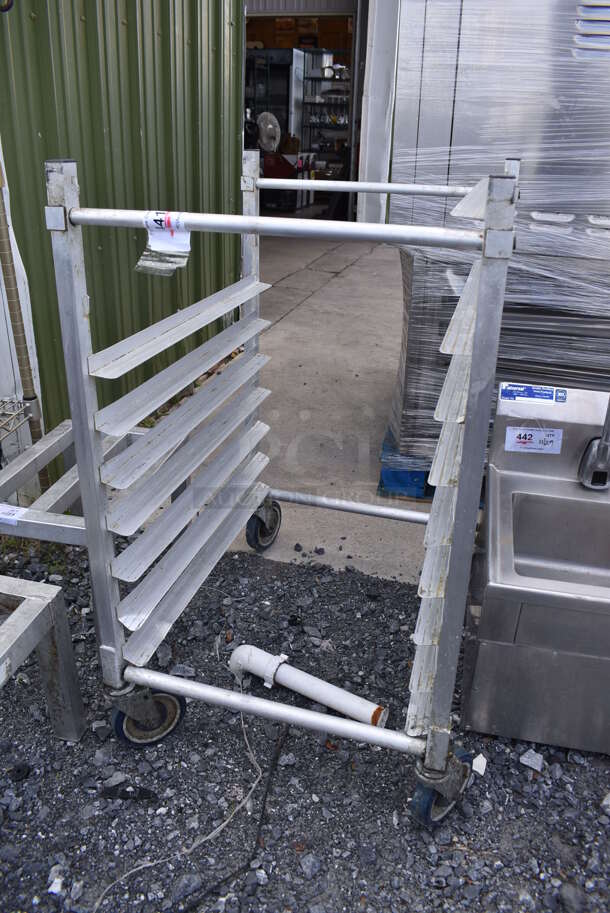 Metal Pan Transport Rack on Commercial Casters. 21x26x36 - Image 2 of 3