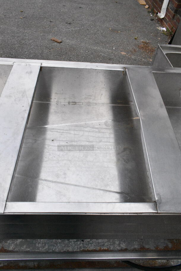 Stainless Steel Steam Table w/ 2 Metal Under Shelves.  - Image 3 of 5