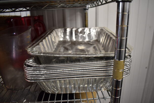 ALL ONE MONEY! Tier Lot of Various Items Including Metal Lids, Bread Baskets and Poly Pitcher - Image 6 of 7