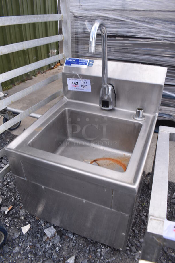 Universal Stainless Steel Commercial Single Bay Sink w/ Faucet. 15.5x16.5x25 - Image 3 of 5