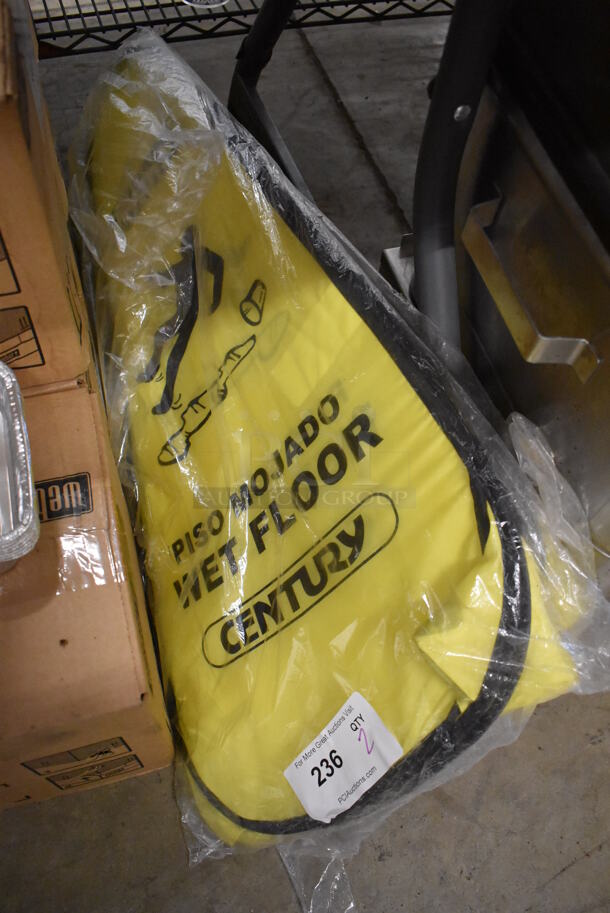 2 BRAND NEW! Century Yellow and Black Pop Up Caution Signs. 15x15x36. 2 Times Your Bid! - Image 3 of 3