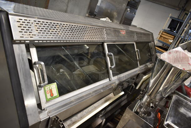 Custom Deli's Inc DILW8CBSS Stainless Steel Commercial Floor Style Heated Display Case Merchandiser. 120/208 Volts, 3 Phase.  - Image 6 of 8