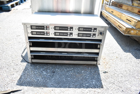 Carter Hoffmann MCHFS212 Stainless Steel Commercial Countertop Pass Through Food Warmer. 120 Volts, 1 Phase. Tested and Powers On But Does Not Get Warm