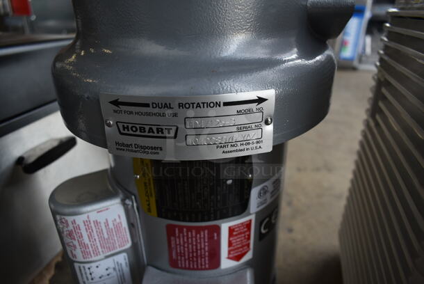 BRAND NEW SCRATCH AND DENT! Hobart FD4/125-3 Metal Commercial Garbage Disposal. - Image 3 of 4