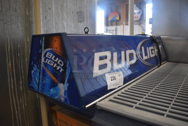Bud Light Ceiling Mount Light Fixture. 38.5x11x9 - Image 2 of 3