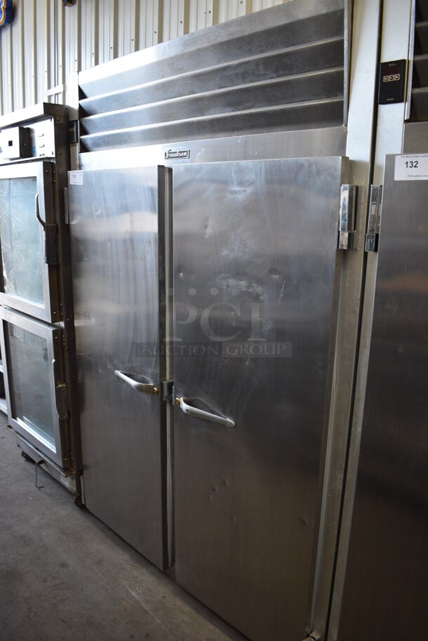 Traulsen Model G22010 ENERGY STAR Stainless Steel Commercial 2 Door Reach In Freezer w/ Poly Coated Racks. 115 Volts, 1 Phase. 52x34x78. Tested and Working!