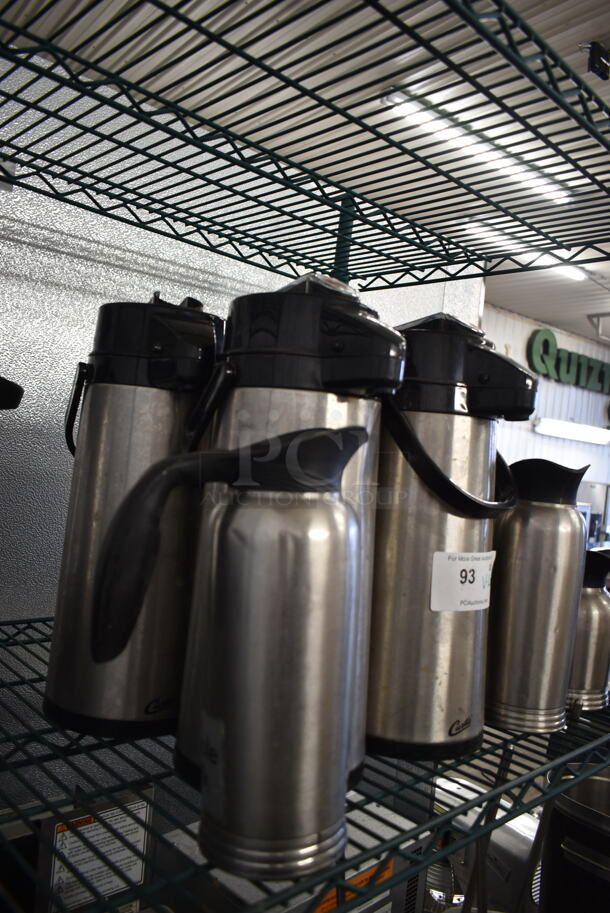 ALL ONE MONEY! Lot of Various Stainless Steel Beverage Holders Including Air Pots and Cream Servers. - Image 2 of 3
