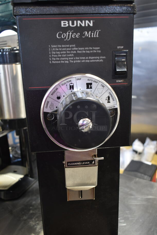 2017 Bunn G1 HD Metal Commercial Countertop Coffee Bean Grinder. 120 Volts, 1 Phase. Tested and Working! - Image 3 of 5