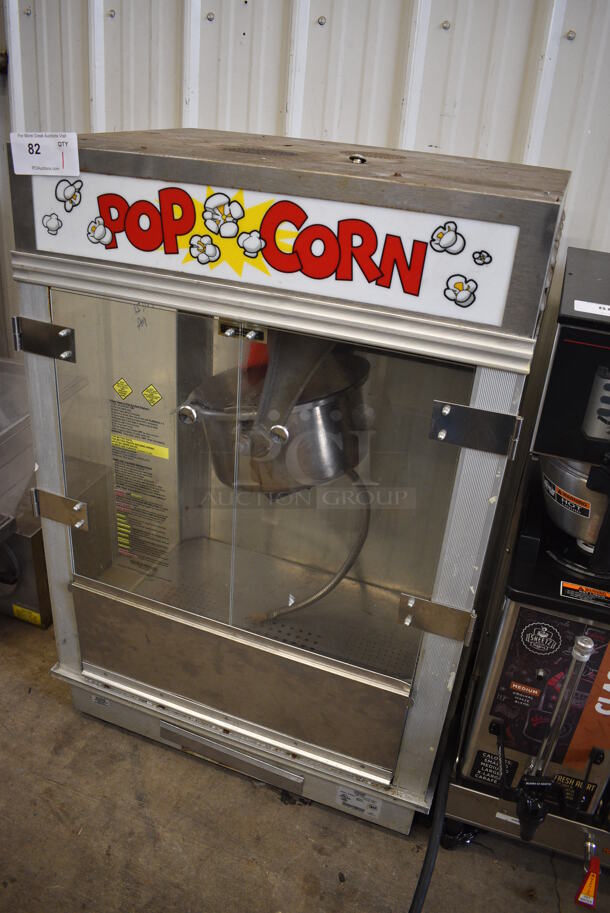Gold Medal Model 2001ST Metal Commercial Countertop Popcorn Machine Merchandiser. 120 Volts, 1 Phase. 28x21x40.5. Cannot Test Due To Plug Style - Image 3 of 7