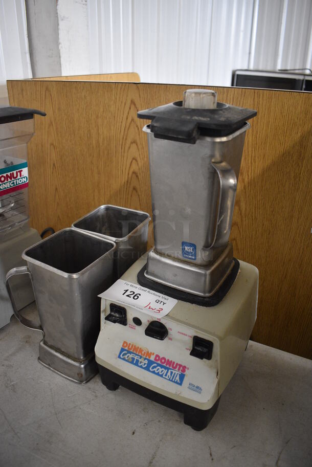 Vita-Mix Model VM0100A Metal Commercial Countertop Blender w/ 3 Metal Pitchers. 120 Volts, 1 Phase. 8x9x18. Tested and Working! - Image 3 of 5