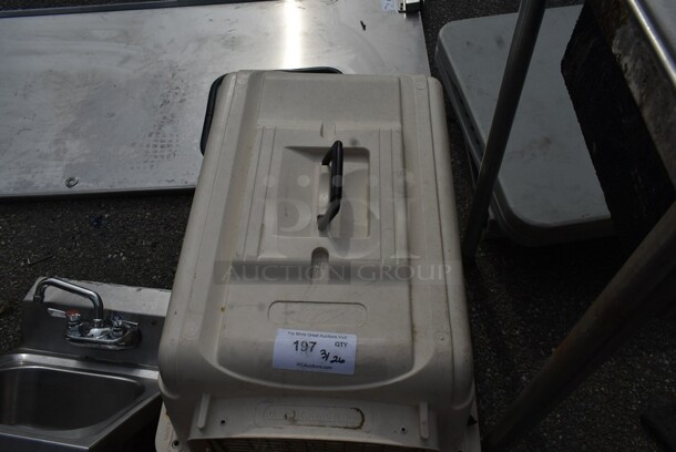 Tan Poly Animal Cage. - Image 3 of 4