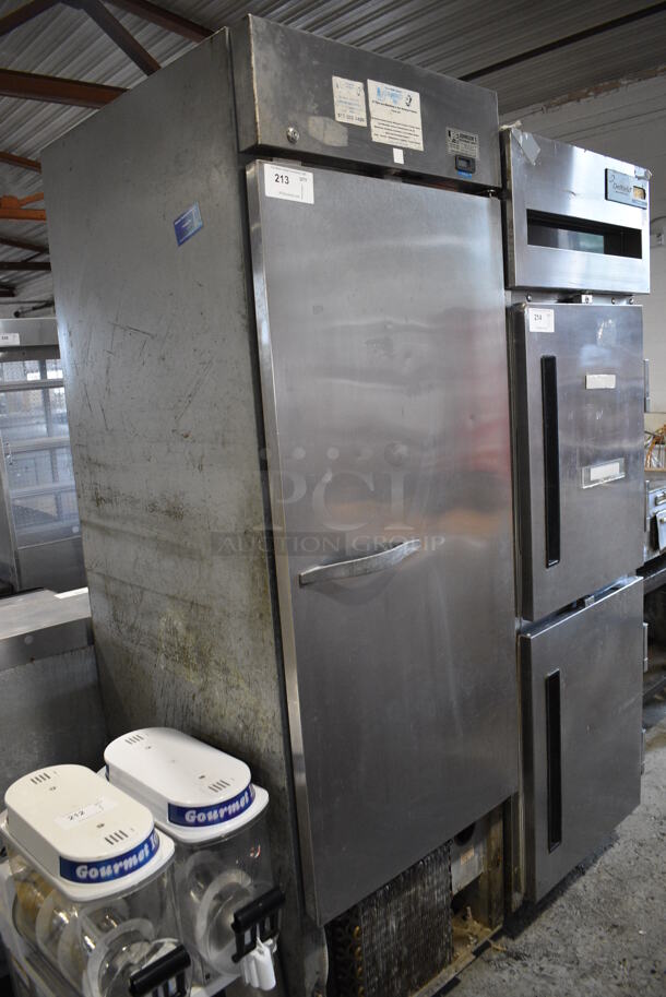 Beverage Air Model KF24-1AS Stainless Steel Commercial Single Door Reach In Freezer on Commercial Casters. 115 Volts, 1 Phase. 25.5x32x83. Tested and Powers On But Does Not Get Cold - Image 2 of 5