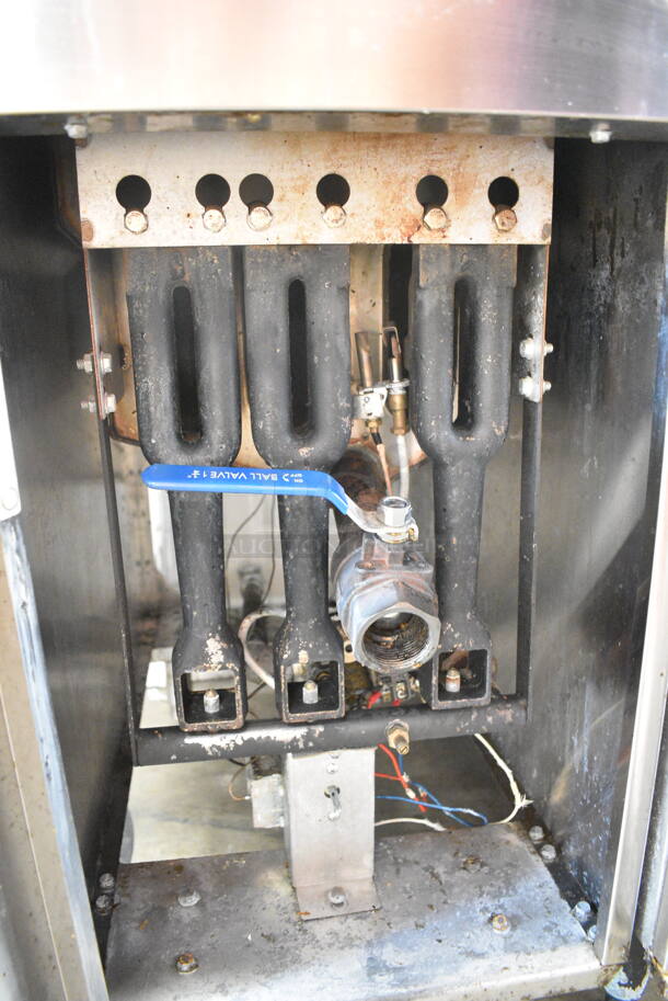 Atosa Stainless Steel Commercial Floor Style Natural Gas Powered Deep Fat Fryer.  - Image 3 of 5