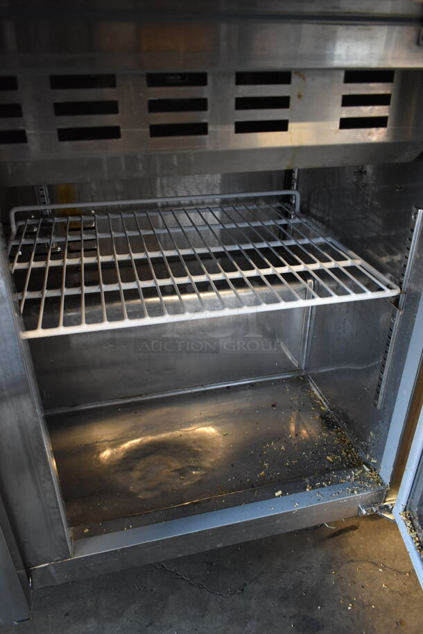 Kelvinator KCMT70.30-HC Stainless Steel Commercial Sandwich Salad Prep Table Bain Marie Mega Top on Commercial Casters. 115 Volts, 1 Phase. Tested and Powers On But Does Not Get Cold - Image 7 of 7