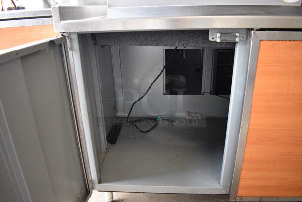 Duke Model SUB-60-84-LM Stainless Steel Commercial Soda Station w/ 4 Wood Pattern Doors. 84x38x36.5 - Image 4 of 7