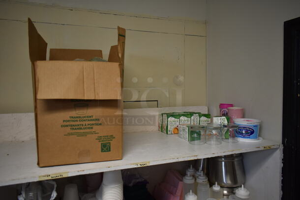ALL ONE MONEY! Lot of 4 Tiers of Various Items Including Paper Products. (dish room) - Image 3 of 11