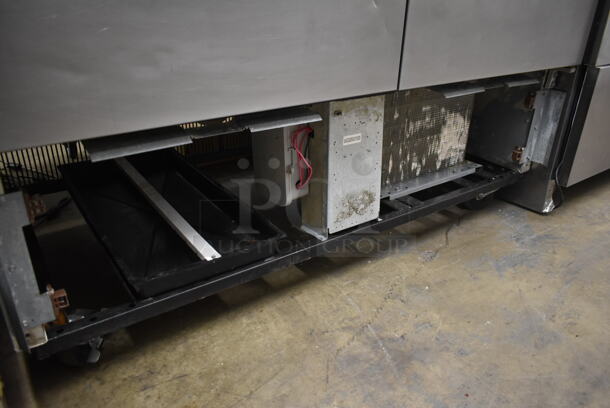 2017 True T-49F-HC Stainless Steel Commercial 2 Door Reach In Freezer w/ Poly Coated Racks on Commercial Casters. 115 Volts, 1 Phase. Tested and Powers On But Does Not Get Cold - Image 4 of 7