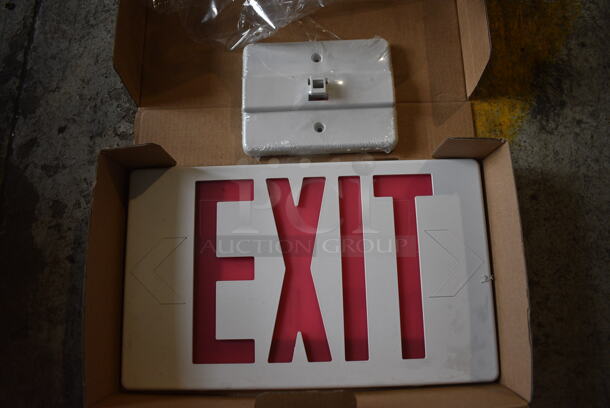 Exit Sign Pieces. 12x8x0.5