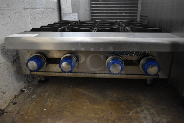 Imperial Stainless Steel Commercial Countertop Natural Gas Powered 4 Burner Range. - Image 3 of 3