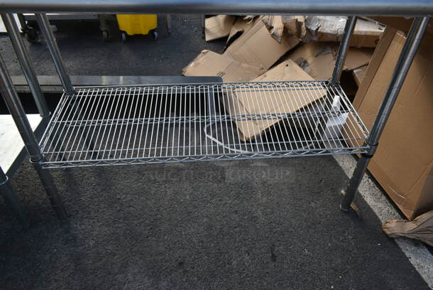 Stainless Steel Table w/ Wire Under Shelf. - Image 3 of 3