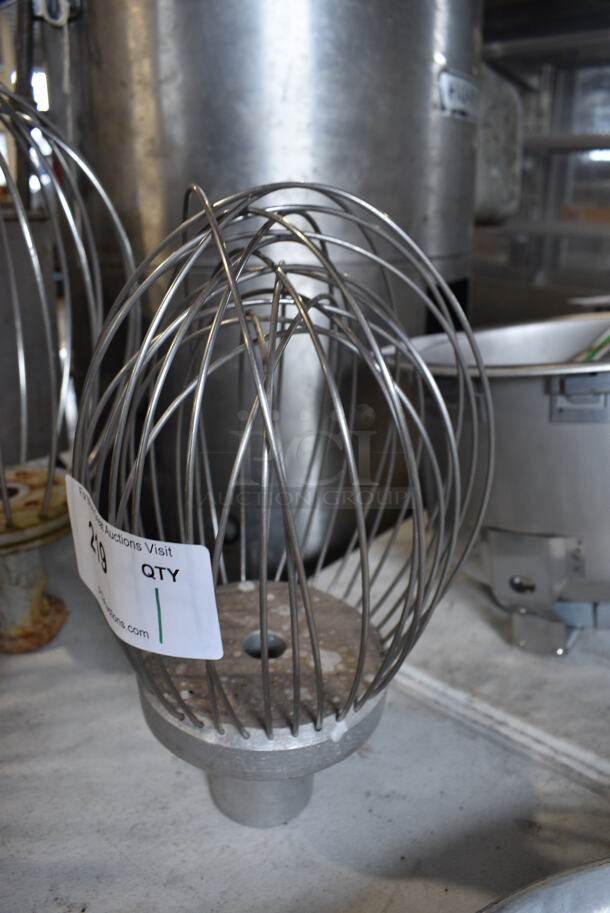 Metal Commercial Whisk Attachment for Hobart Mixer. 7x7x14 - Image 2 of 3