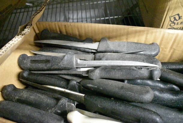 50 SHARPENED Stainless Steel Knives Including Boning Knives. 50 Times Your Bid!  - Image 5 of 5