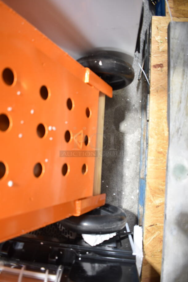 BRAND NEW SCRATCH AND DENT! Fryclone 259TRANSPB Metal Orange 70 - 100 lb. Fryer Oil Shuttle - Image 4 of 5