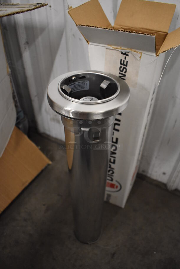 9 BRAND NEW IN BOX! Dispense-Rite ADJ-1 Stainless Steel Cup Dispenser Chutes. 5.5x5.5x22. 9 Times Your Bid! - Image 2 of 7