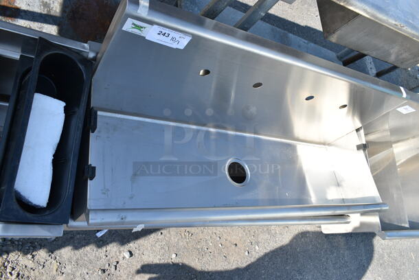 BRAND NEW SCRATCH AND DENT! Regency 600HSMS1848 Wall-Mounted 48" x 17 1/2" Hand Sink for (2) 8" Center Faucets. No Wall Brackets.  - Image 4 of 5