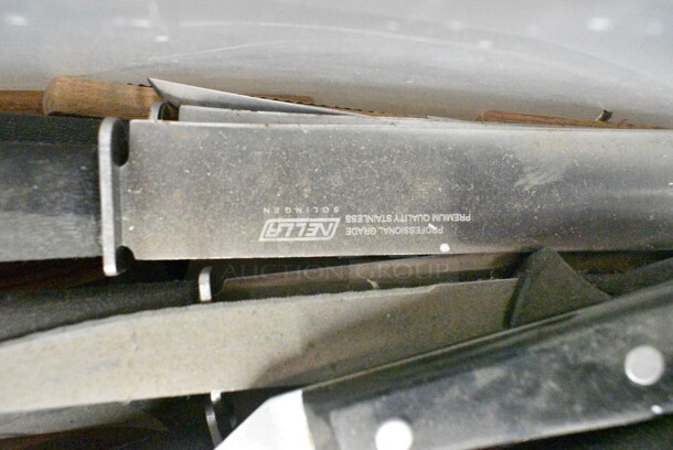 60 SHARPENED Stainless Steel Knives Including Boning Knives. 60 Times Your Bid!  - Image 6 of 7