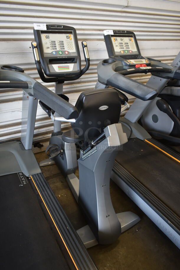 Matrix Commercial Floor Style Stationary Exercise Bicycle. Cannot Test Due To Missing Power Cord - Image 1 of 5