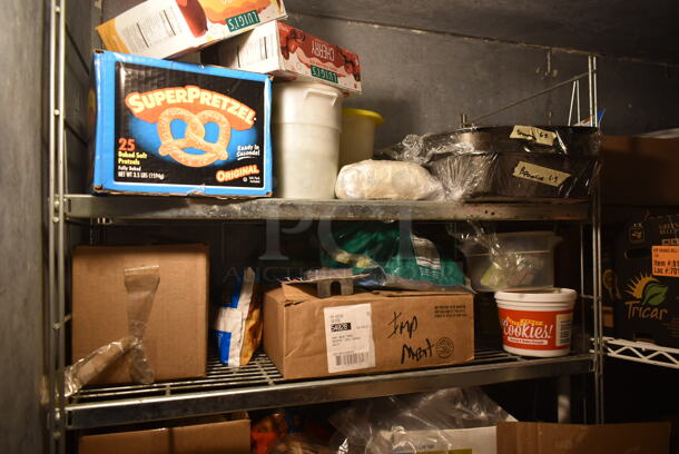 4 Various Shelving Units. Does Not Come w/ Contents. BUYER MUST REMOVE: BUYER MUST DISMANTLE. PCI CANNOT DISMANTLE FOR SHIPPING. PLEASE CONSIDER FREIGHT CHARGES. 4 Times Your Bid! (dish room) - Image 3 of 8