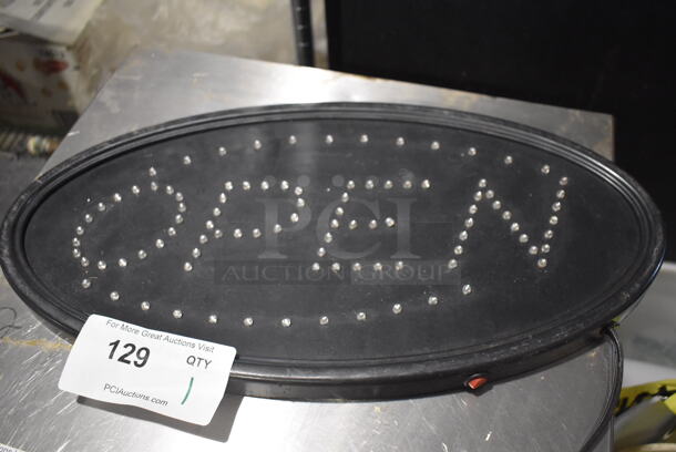 Light Up Open Sign. 19x1x10. Tested and Working! - Image 2 of 6