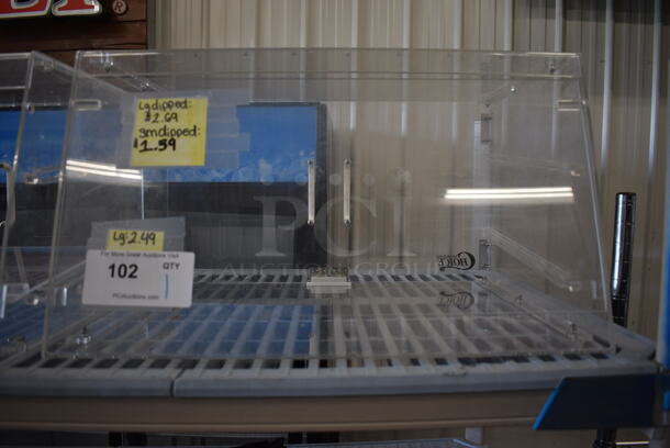 Clear Poly Countertop Dry Display Case Merchandiser. 21x16x12
