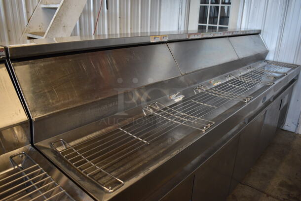 Randell Stainless Steel Commercial Prep Table on Commercial Casters. 115 Volts, 1 Phase. 120x34x51. Tested and Powers On But Temps at 50 Degrees - Image 2 of 12