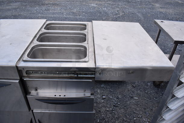 Vieluxe Stainless Steel Prep Station on Commercial Casters. 33x25x36 - Image 6 of 11