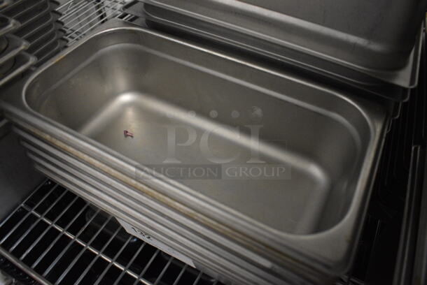 6 Stainless Steel 1/3 Size Drop In Bins. 1/3x4.  6 Times Your Bid! - Image 2 of 3